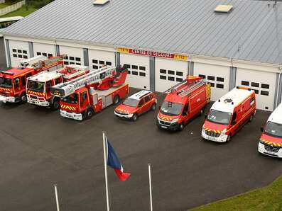 Visite du centre de secours de Carnac