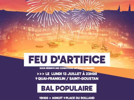 Fête Nationale : bal populaire et feu d'artifice