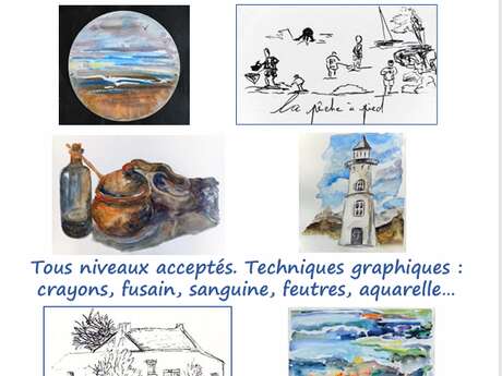 Atelier croquis et aquarelle