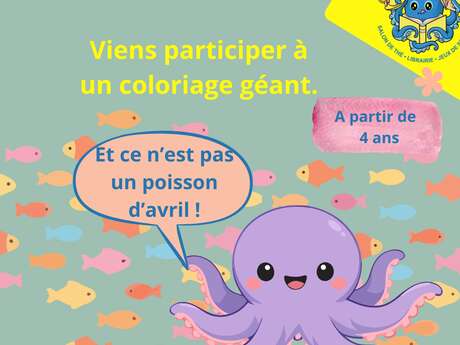 Atelier coloriage Poulpe d'Avril