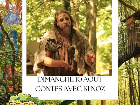 Ki-Noz, le meneur de loups, en visite au parc Land aux Lutins !