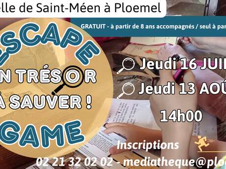 Escape game à la chapelle Saint-Méen "Un trésor à sauver"