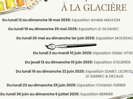 Exposition de peinture d'Amélie Maulion à la glacière
