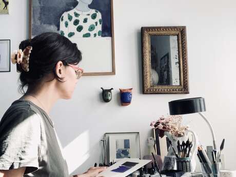 Atelier "Encre sur papier" par Delphine SIMON