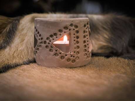 Photophore en argile