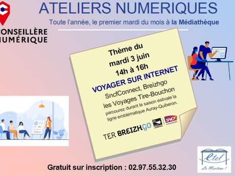Ateliers numériques : voyager sur internet