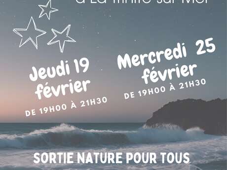 Soirée astronomie et observation de la nature au coucher du soleil