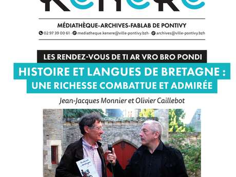 Ti ar Vro Bro Pondi : Conférence n"Histoire et langues de Bretagne, une richesse combattue et admirée"