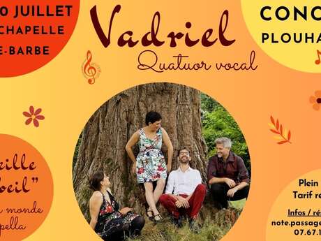 Concert du quatuor vocal Vadriel à Plouharnel