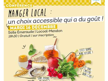 Conférence "Manger local : un choix accessible qui a du goût !