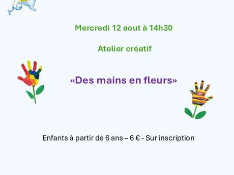 Atelier créatif: «Des mains en fleurs»