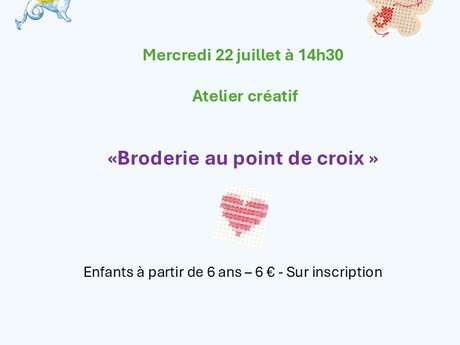 Atelier créatif: «Broderie au point de croix »
