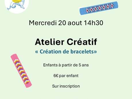 Atelier créatif : "Création de bracelets"