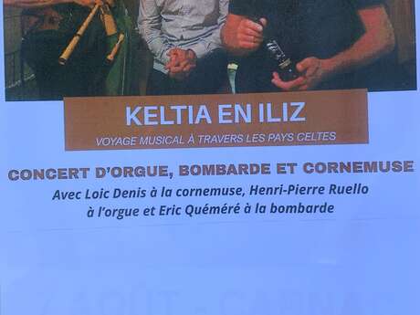 Concert Orgue, Cornemuse et Bombarde : "Keltia Iliz"