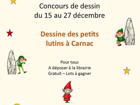 Dessine des petits lutins à Carnac