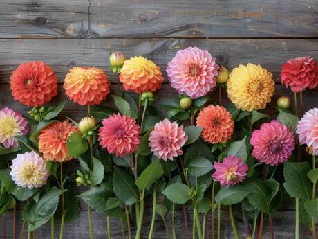 Atelier dahlias en folie !