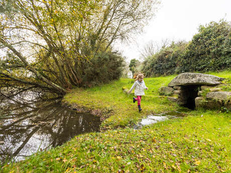 Fontaine et calvaire de Kergouellec