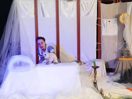 spectacle de noël : flocon, neige et tourbillon