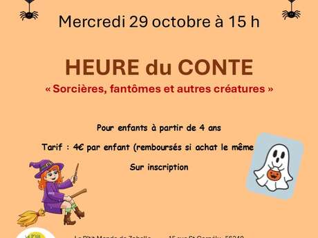 Heure du Conte "Halloween" - Le P'tit Monde de Zabelle