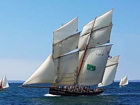Bisquine la Cancalaise dans le Golfe