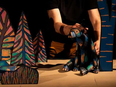 L'ours - Dessin-art de la marionnette