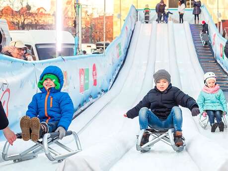 animation de Noël : piste de luge
