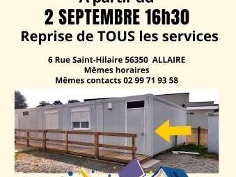 Réouverture public Médiathèque d'Allaire