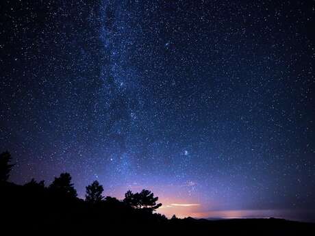 Soirée astronomie et observation de la nature au coucher du soleil