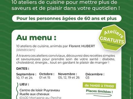 Atelier de cuisine pour sénior