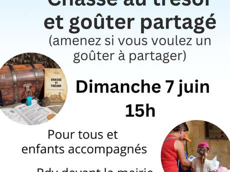 chasse au trésor et goûter partagé avec le Bus des familles