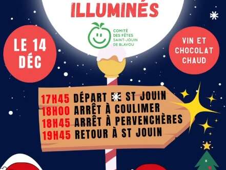 Défilé de tracteurs illuminés