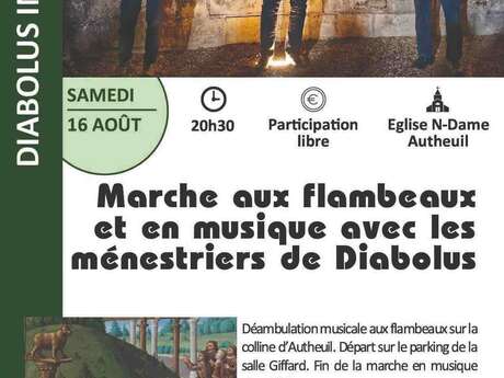 P'tit festival d'Autheuil Marche musicale au flambeaux