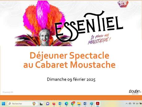 DEJEUNER SPECTACLE AU CABARET MOUSTACHE