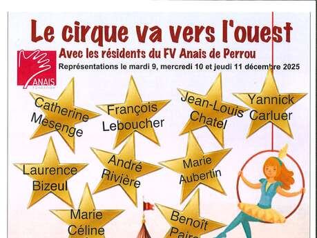 Spectacle de théâtre "le cirque va vers l'ouest"