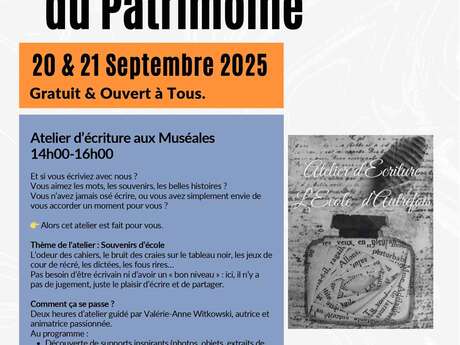 JEP Ateliers d'écriture