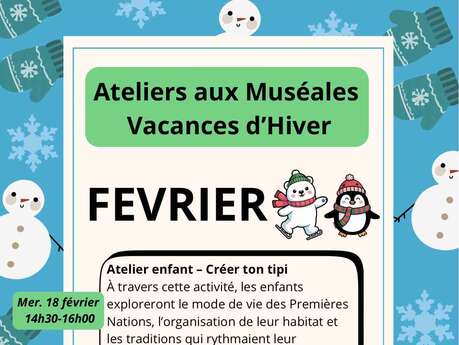 Atelier créer ton tipi 5-12 ans