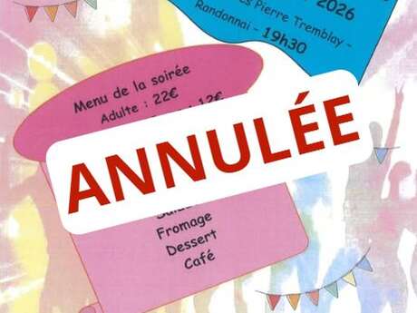 (ANNULATION) Soiré dansante et repas