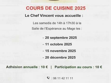 Cours de Cuisine 2025