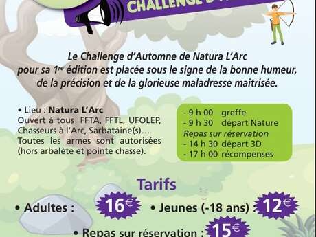 Challenge d'automne à Natura l'Arc