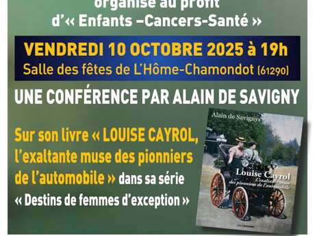 Conférence "Louise Cayrol l'exaltante muse de pionniers de l'automobile"