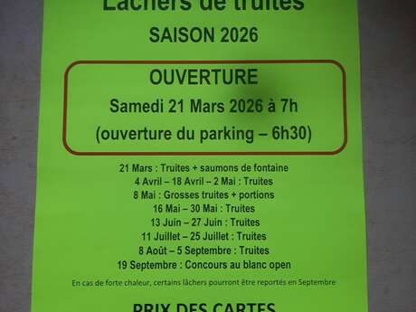 Lâcher de truites à Saint-Maurice les Charencey