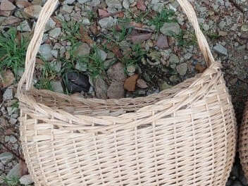 Fabrication d'un panier ovale avec Brin de panier