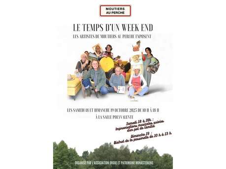Le temps d'un week-end, les artistes de Moutiers-au-Perche exposent