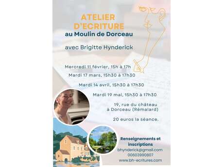 Ateliers d'écriture au Moulin de Dorceau