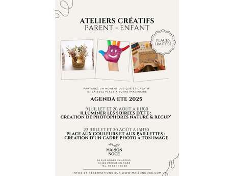 Ateliers créatifs