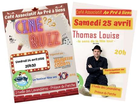 Thomas Louise au café associatif "Au Pré à liens"