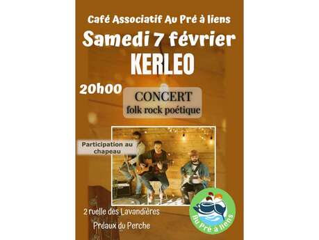 Concert de "Kerleo"au  café associatif "Au Pré à liens"