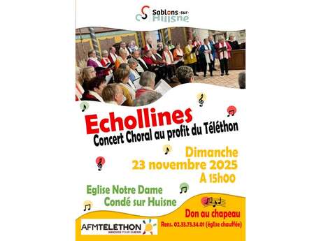 Concert d'Echollines au profit du Téléthon