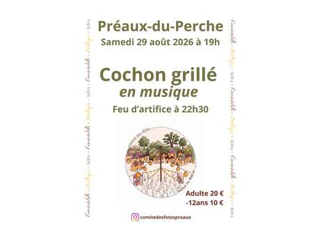 Cochon grillé en musique & feu d'artifice