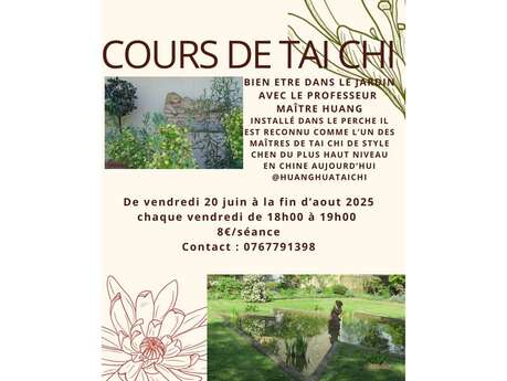 Cours de Tai-chi au jardin de la Petite Rochelle